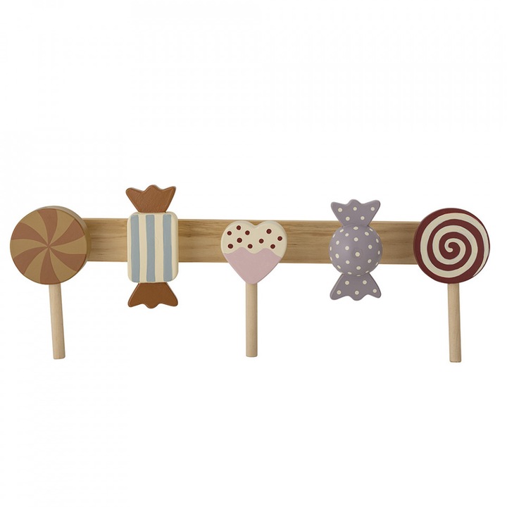 Cuier multicolor din lemn Rudy Bloomingville Mini