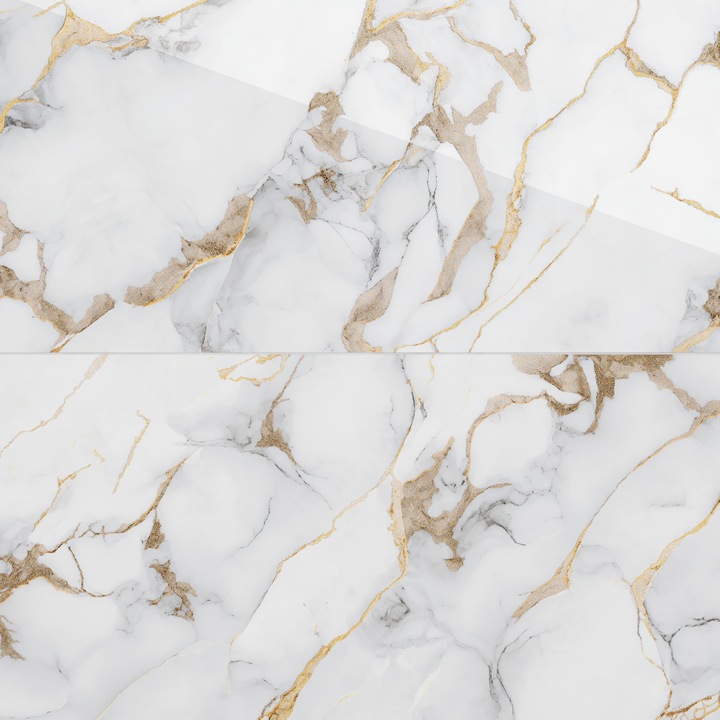 Gresie cu insertii aurii Marble Gold Insert, 60X120, lucioasa, 1.44 mp/cutie