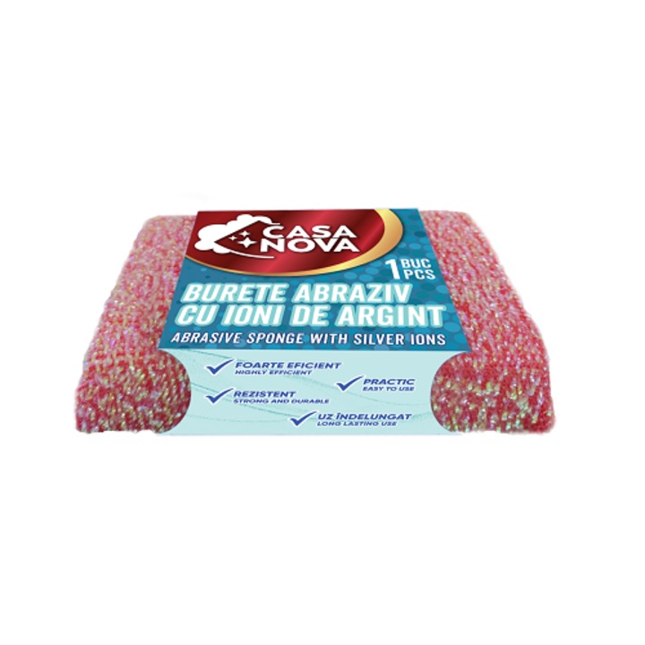 Burete abraziv CASA NOVA cu ioni de argint
