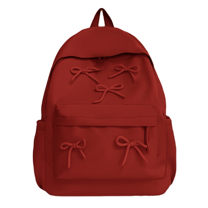 Ghiozdan/Rucsac pentru scoala sau calatorii, ZY-5530, rosu, 44 x 30 x 14 cm