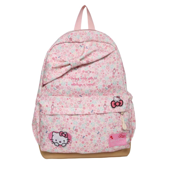 Ghiozdan/Rucsac cu Hello Kitty, pentru scoala sau calatorii, ZY-8634-1, roz, 40 x 30 x 14 cm
