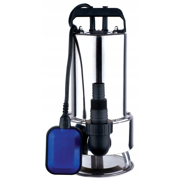 Потопяема помпа IP 1100 INOX, 2850 RPM, от неръждаема стомана, с поплавък, пълен комплект