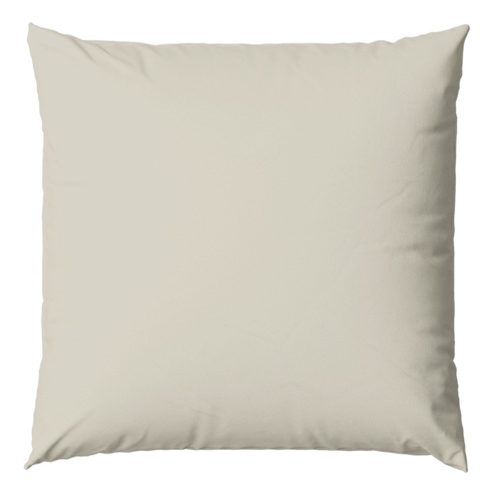 Fata de perna Faro Fashion Plain, Bumbac, Design cu fermoar, 40x40cm, Bej