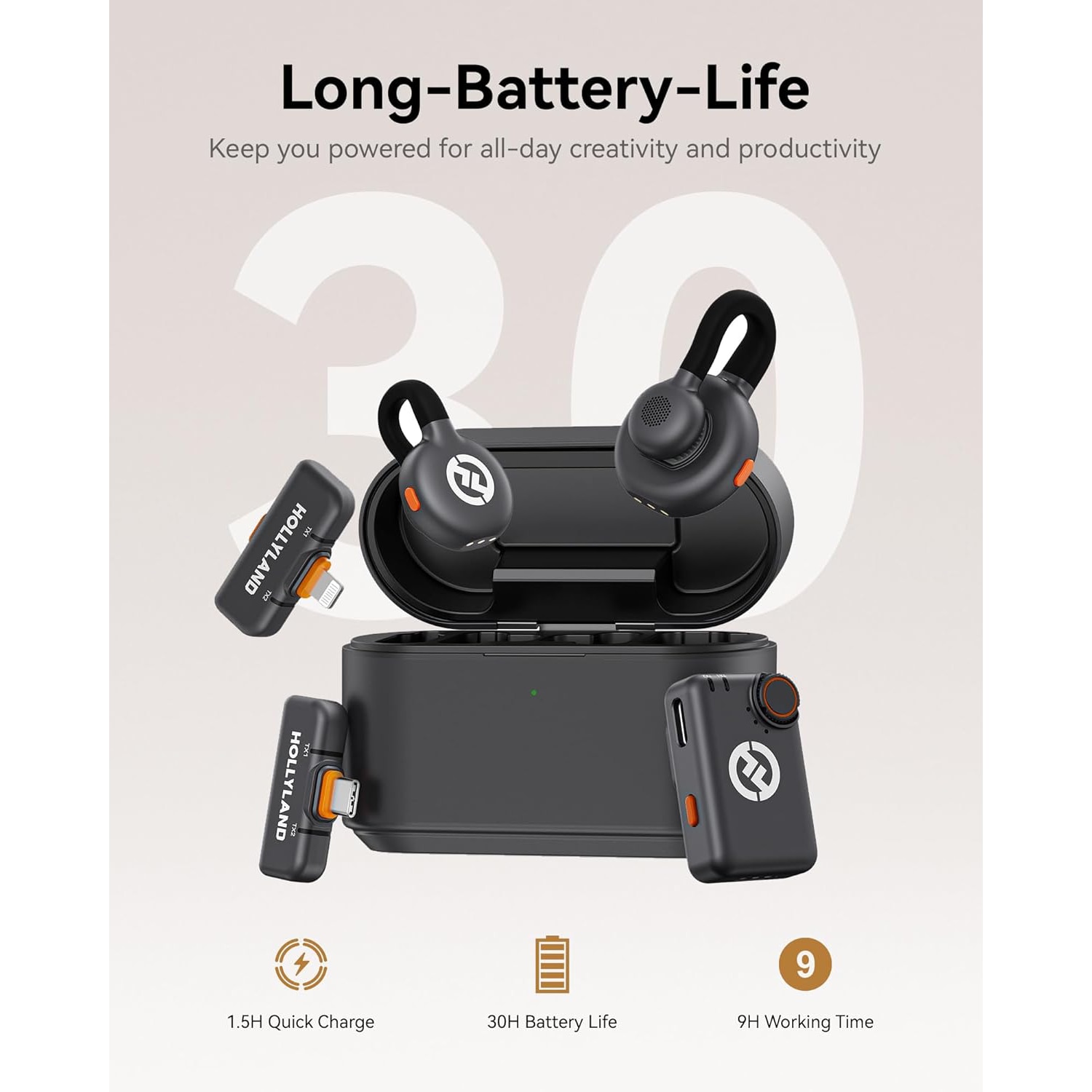 Microfon Lavalier Wireless Hollyland Lark M2S Ultimate Combo