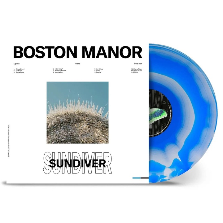 Album vinyl Boston Manor, Sundiver, ocean blue & white, 1 LP