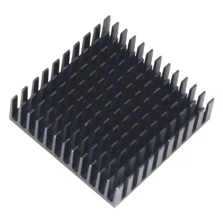 Radiator aluminiu pentru electronice, disipator caldura, 40x40x11 mm, negru