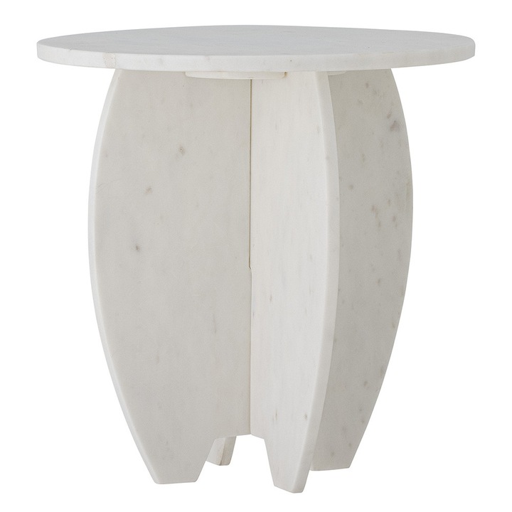 Piedestal alb din marmura 31 cm Sendai Bloomingville