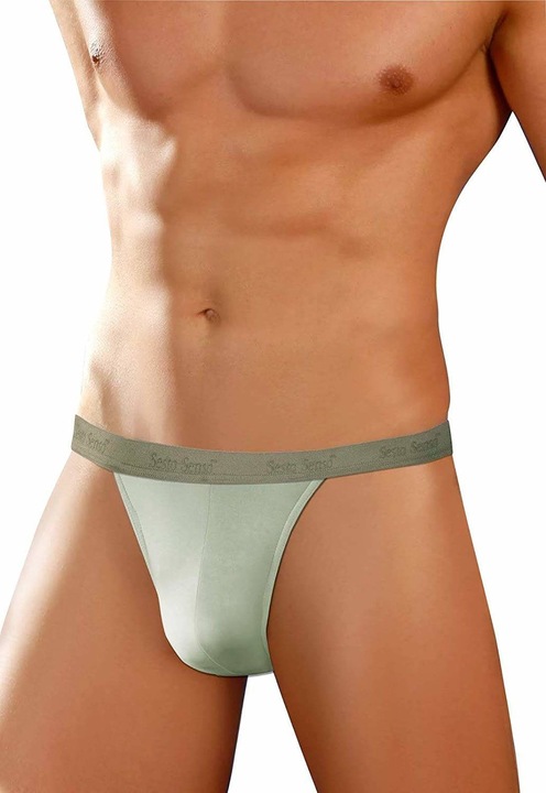 Tanga pentru barbati Sesto Senso STM01, bumbac/elastan, verde, S INTL