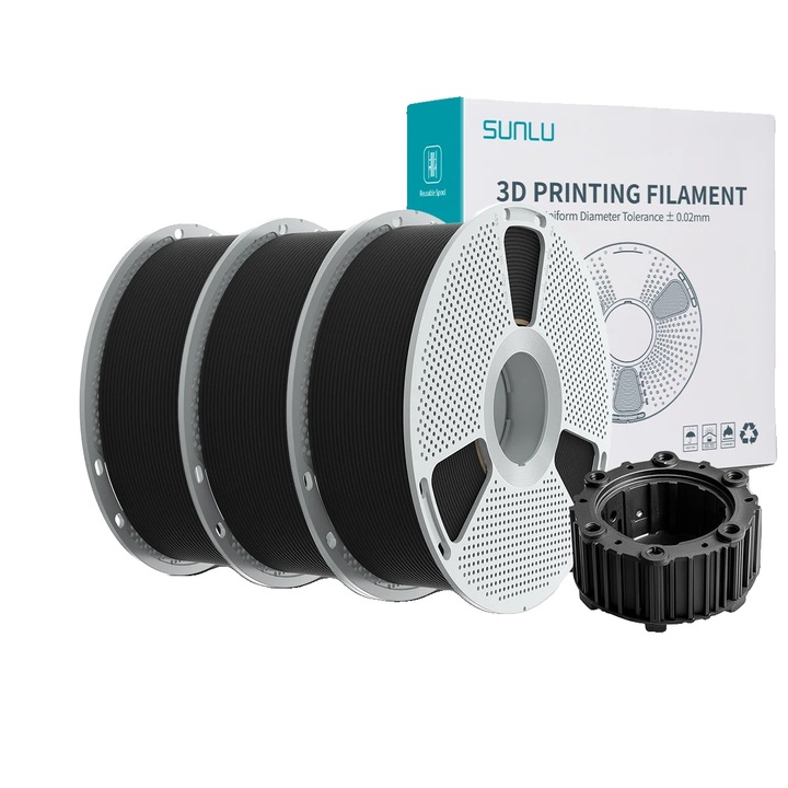 Filament 3D, PA12 CF BK, 1.75mm, 3kg, rezistent la temperaturi ridicate, durabilitate exceptionala