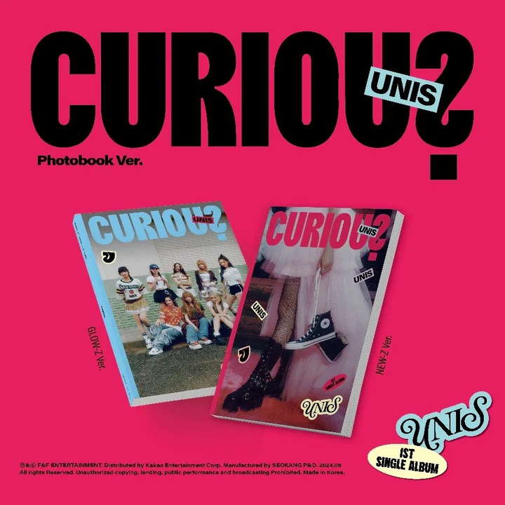 CD Unis: Curious (Photobook Version), K-pop, 1 disc, multicolor