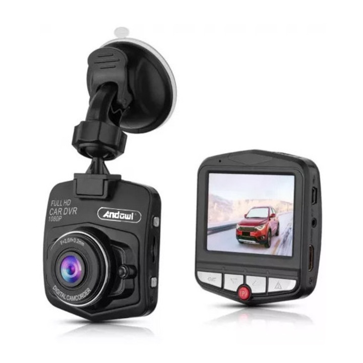 Camera auto ANDOWL DVR, QY322, Full HD, senzor de miscare, culoare negru