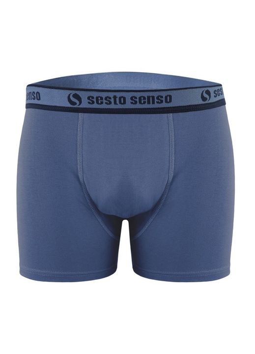 Boxeri barbatesti Sesto Senso BM02, bumbac/elastan, Albastru