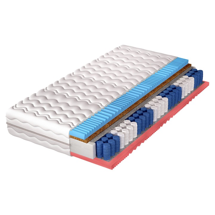 Saltea cu arcuri reversibila, MIRJAN 24, Adanok, 120x200x21 cm, tip arcuri, H4/H5