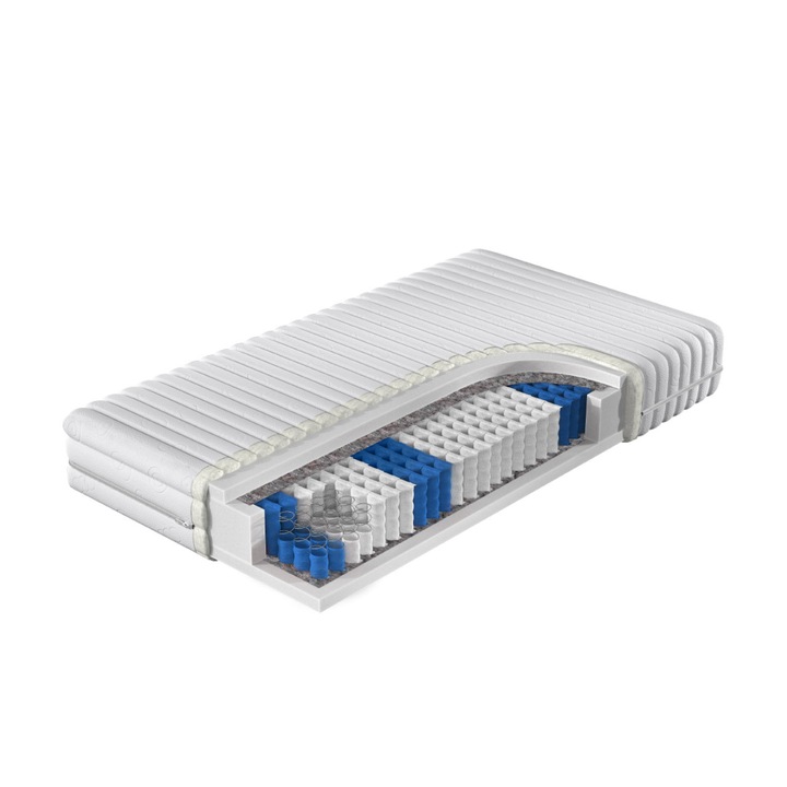 Saltea cu arcuri reversibila, MIRJAN 24, Pitaja, 180x200x17 cm, tip arcuri, H3