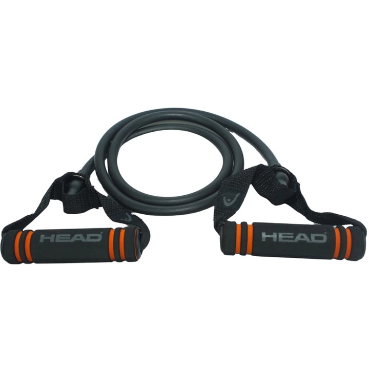 Coarda elastica HEAD Power Tube, 1.2m, 7-10kg, manere anti-alunecare, pentru brate