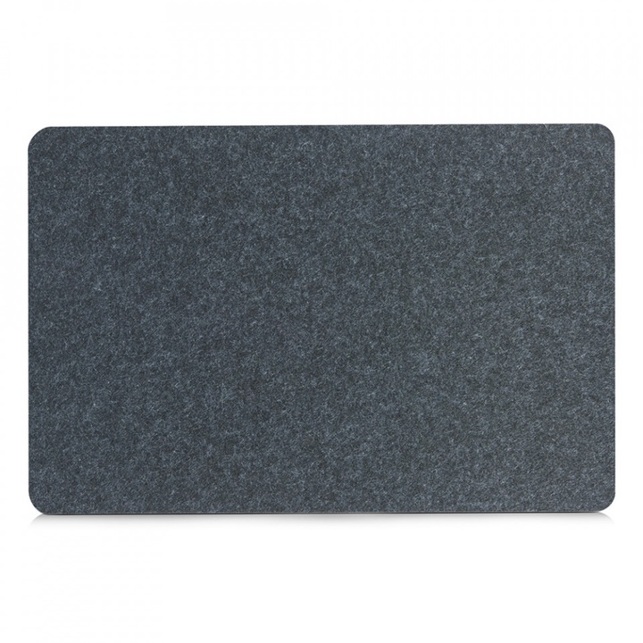 Protectie masa dreptunghiulara gri antracit din fibre sintetice 30x45 cm Ella Zeller