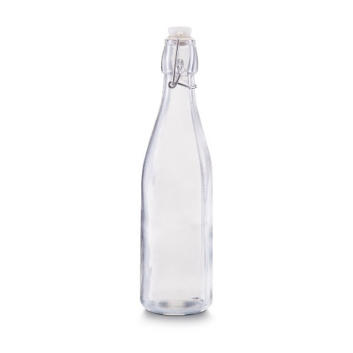 Sticla cu dop transparenta din sticla 500 ml Zabia Zeller