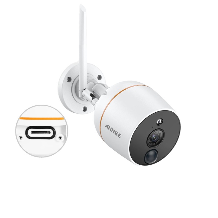 Megfigyelő kamera, 1080P Full HD, PIR mozgásérzékelés, kétirányú hang, időjárásálló, Wi-Fi