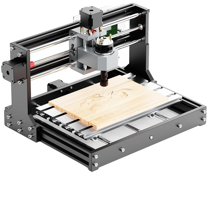 Masina de gravat CNC, Kit 1, constructie durabila, compatibilitate versatila cu materiale, 300x180x40 mm
