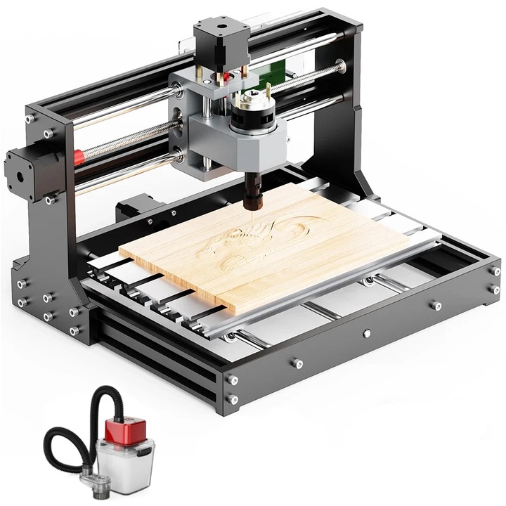 Masina de gravat CNC, constructie durabila, 300x180x40mm, fara display