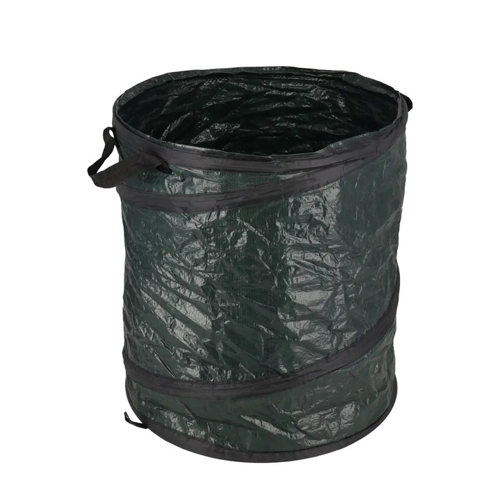 Sac de gradina pliabil pop-up DEDRA N0485, dimensiuni 53 x ⌀45 cm, capacitate 85 l