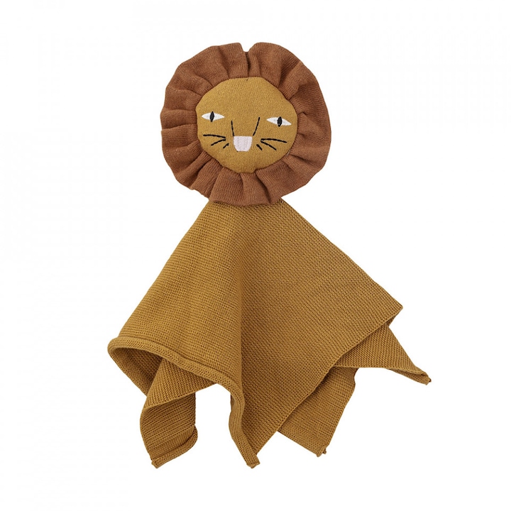 Jucarie maro din bumbac Elvin Bloomingville Mini