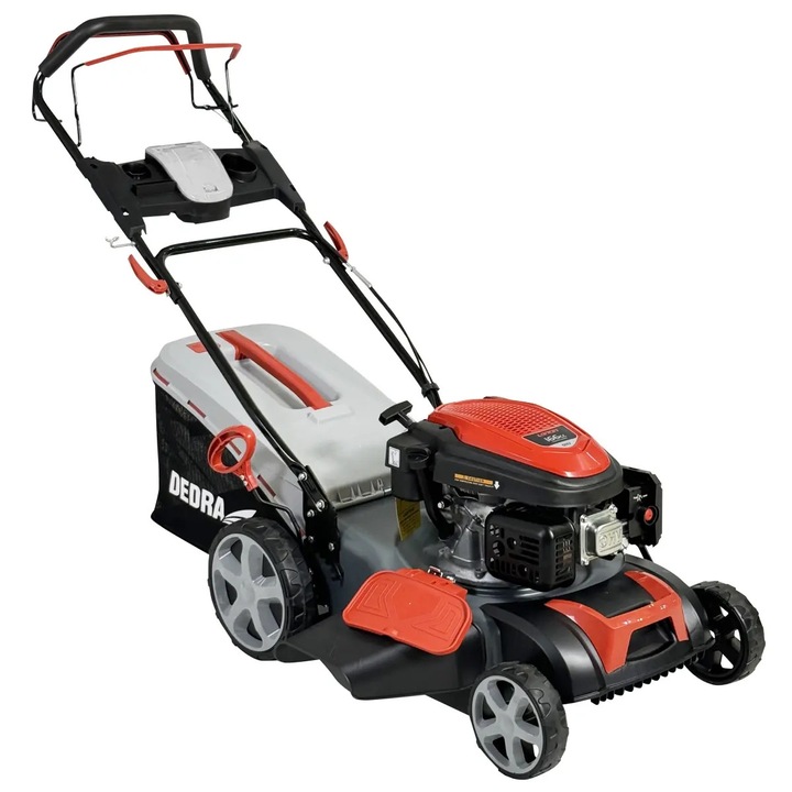 Cositoare cu motor pe benzina cu tractiune Garden DEDRA DED8724Q-46L, 2,9 kW, 166cc Loncin, latime de taiere 46cm, 2 lame