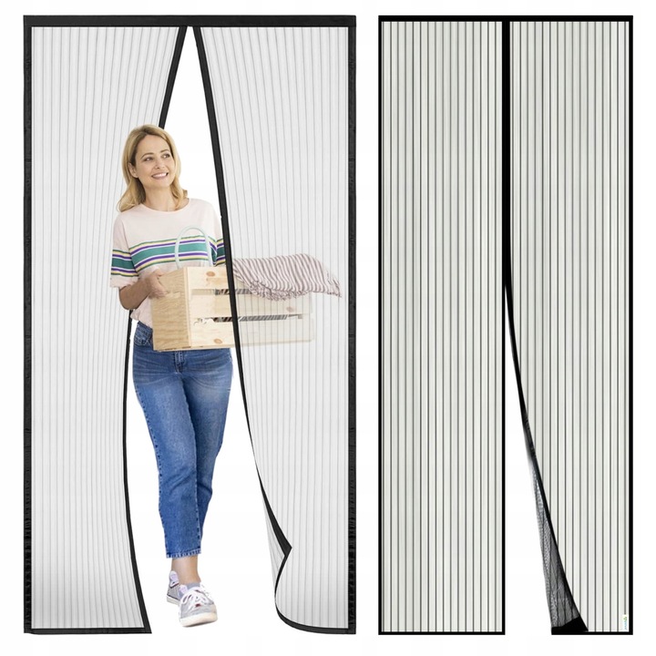 Plasă anti-tanți, Inna, set 2 plasme, neagră, 210x100 cm