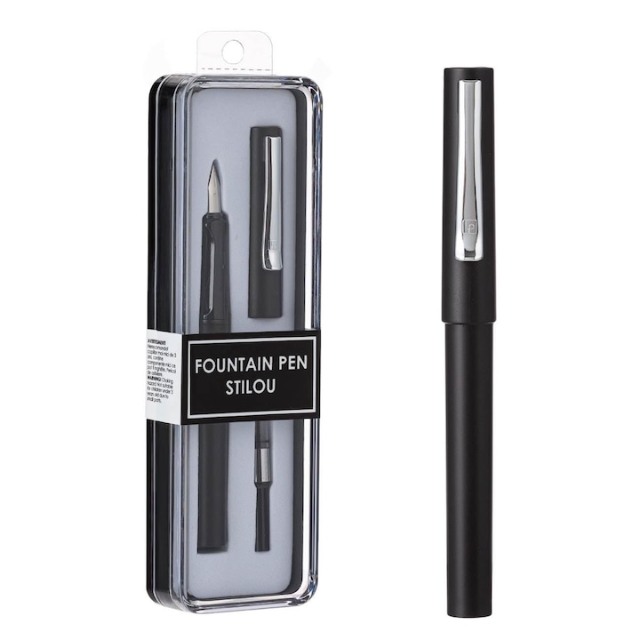 Stilou negru cu cerneala