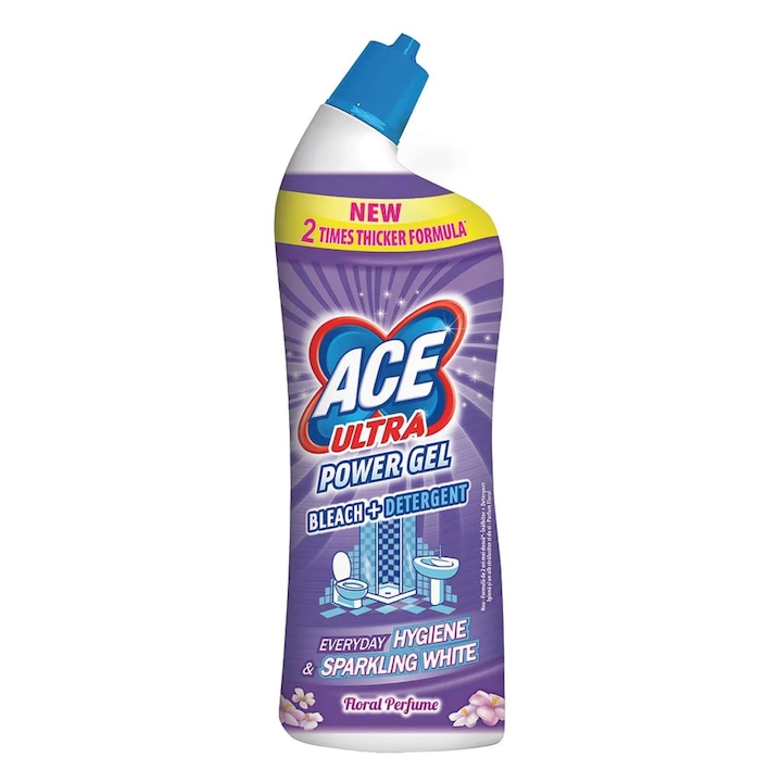 Inalbitor pentru baie, Ace Ultra Power Gel, cu parfum Floral, 750ml