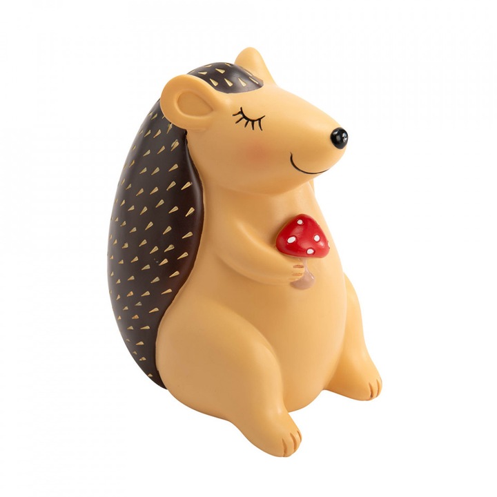 Lampa de veghe multicolora din fibre naturale 19 cm Herisson Amadeus Les Petits