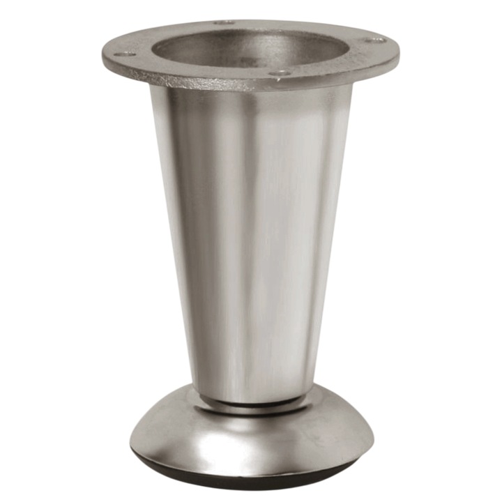 Picior pentru mobilier D-780, finisaj nichel satin GT, H:107 mm