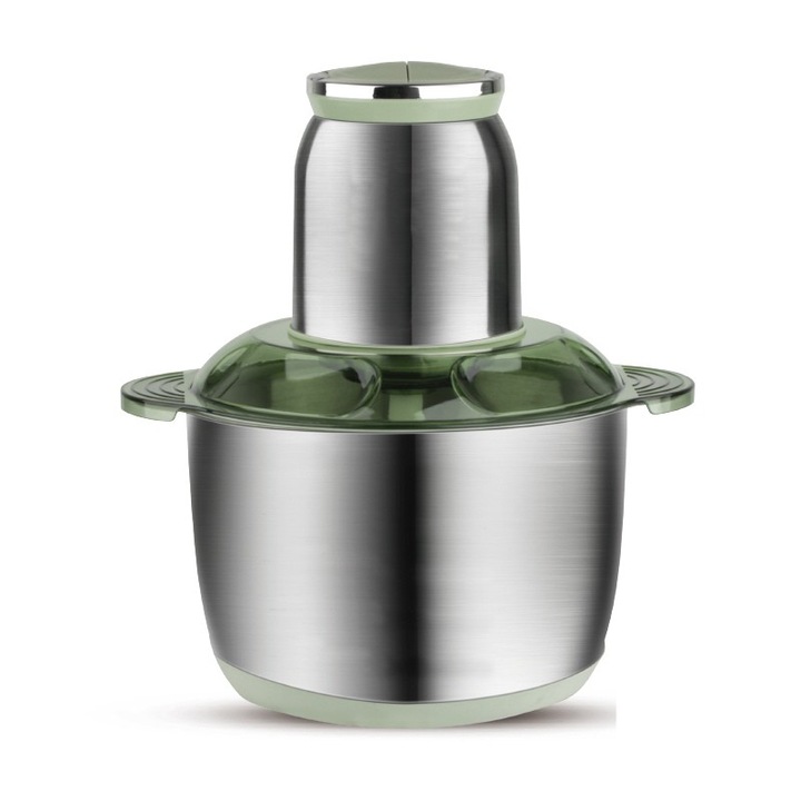 Tocator Electric Universal, Bol 3L din Inox, Putere 500W, 4 Lame, Legume si Carne