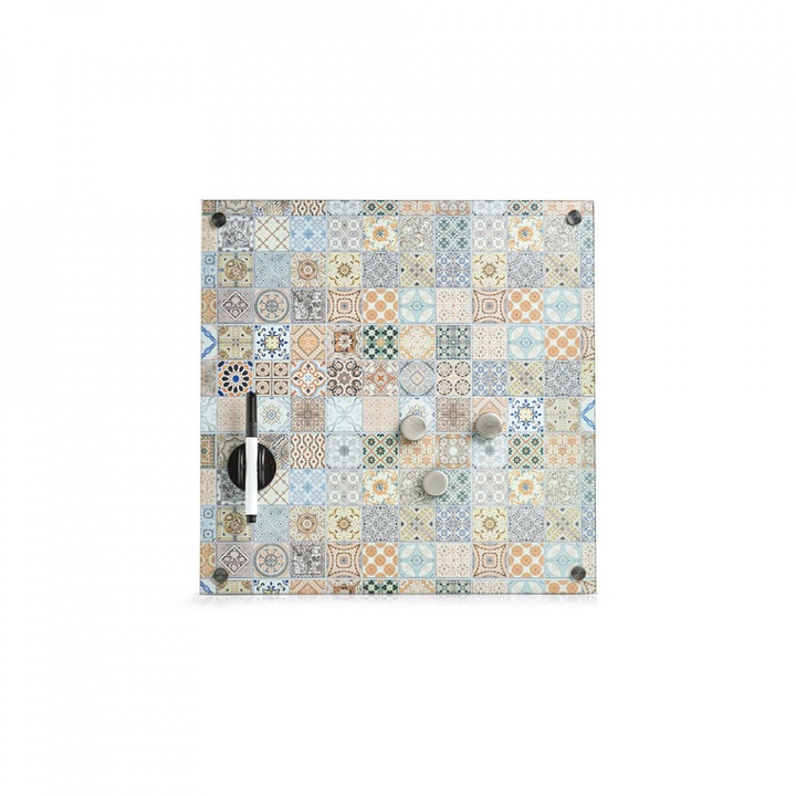 Panou memo multicolor din sticla 40x40 cm Mosaic Zeller