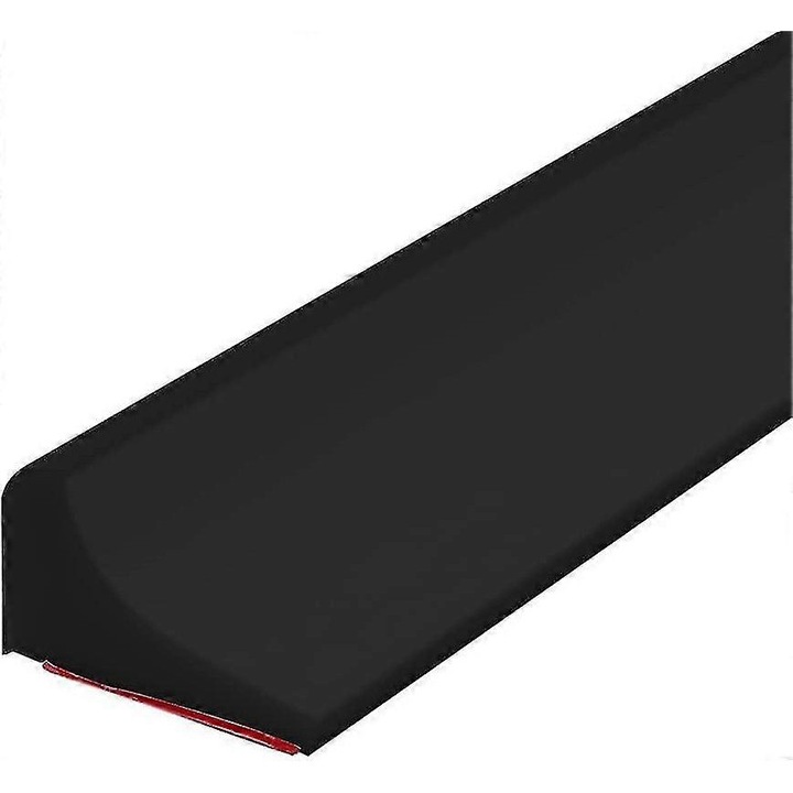 Bariera de apa pentru dus 2m, banda de etansare pentru baie, neagra