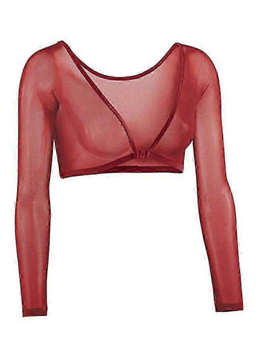 Bluza scurta pentru femei, modelator, transparenta, casual, poliester, M INTL