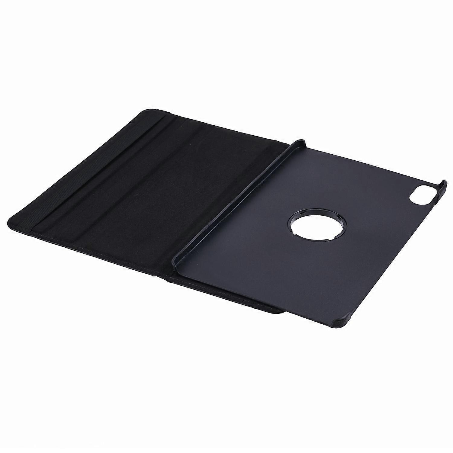 Husa tableta cu suport rotativ, pentru Honor Pad X8a/X9, piele ecologica cu textură Litchi, negru