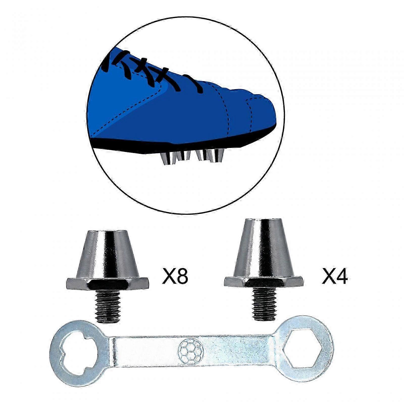 Set 12 crampoane, 8 x 11mm, 4 x 13mm, aluminiu, rezistente, pentru ...