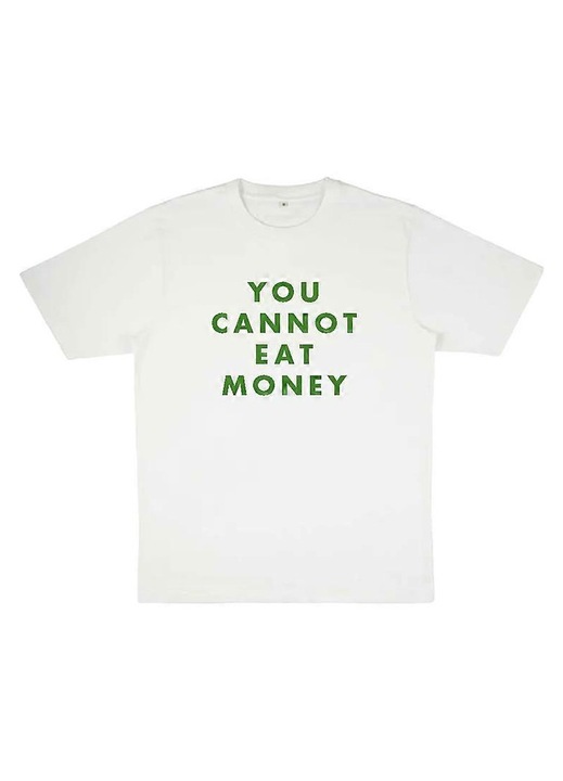 Póló You Cannot Eat Money, Fehér