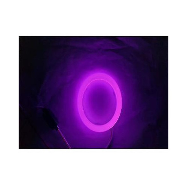 Комплект от 2 LED крушки с халогенен пръстен Angel Eye, 95 мм, розови