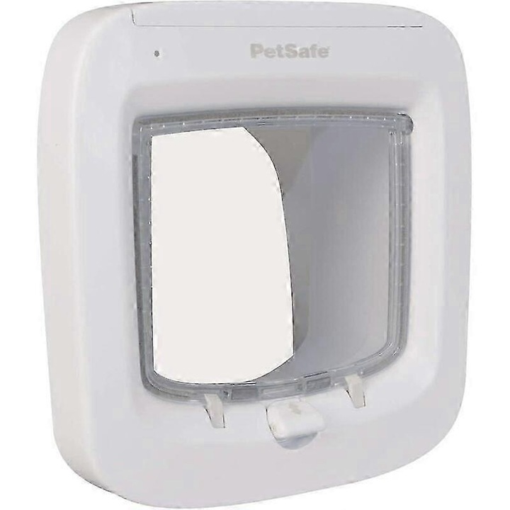 Вратичка за котки с микрочип, лесен монтаж, 4 варианта на заключване, ветроустойчива, водоустойчива