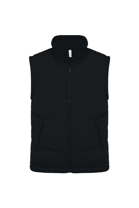 Vesta unisex, matlasata captusita cu fleece, Kariban KA6118 KA6118, Black, 4XL