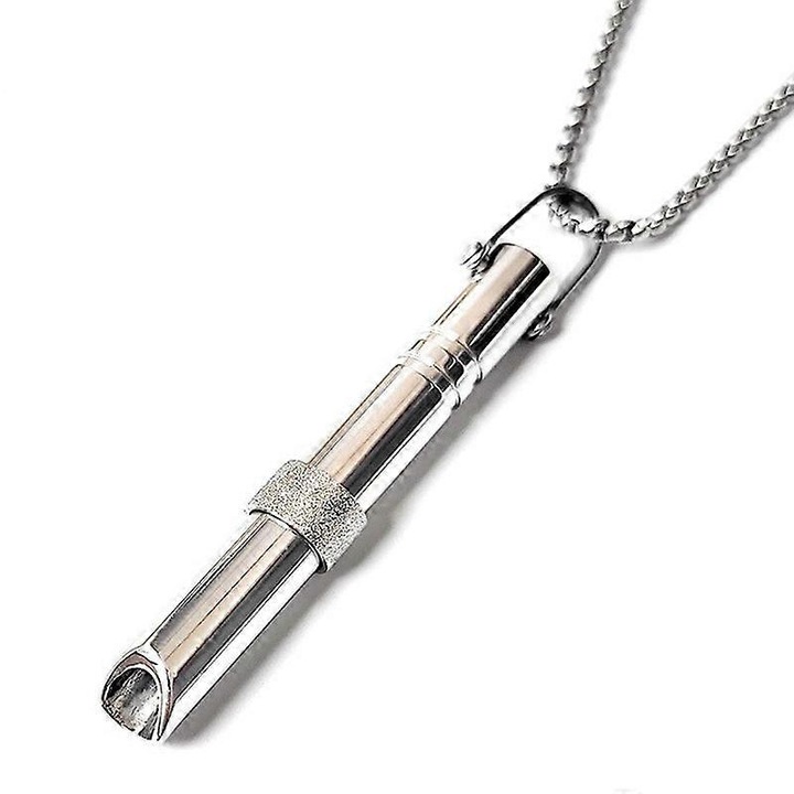 Colier de respiratie pentru reducerea anxietatii, Argintiu