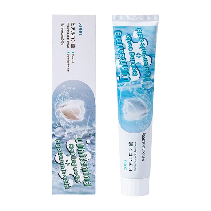 Fehérítő fogkrém, 200g, mélyápolás, csökkenti a foltokat