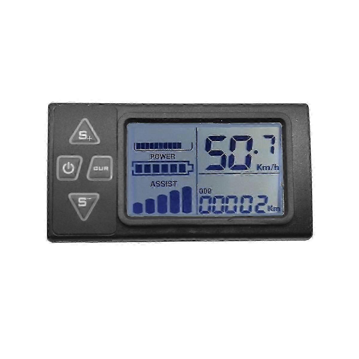 Display LCD S861 pentru bicicleta electrica, 24V/36V/48V, negru
