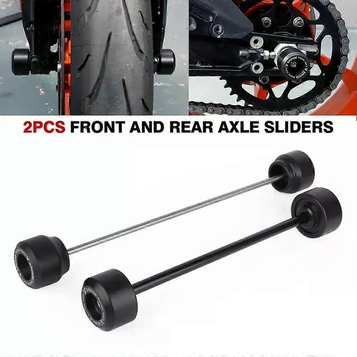 xinyijia KY 800X 2 db-os motorkerékpár vázvédő szett, POM+Alumínium, KTM DUKE 390/125 modellekhez, 2024-2025