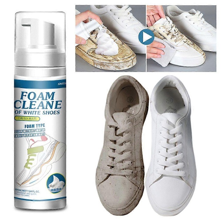 Spuma de curatare pentru incaltaminte alba, 200ml