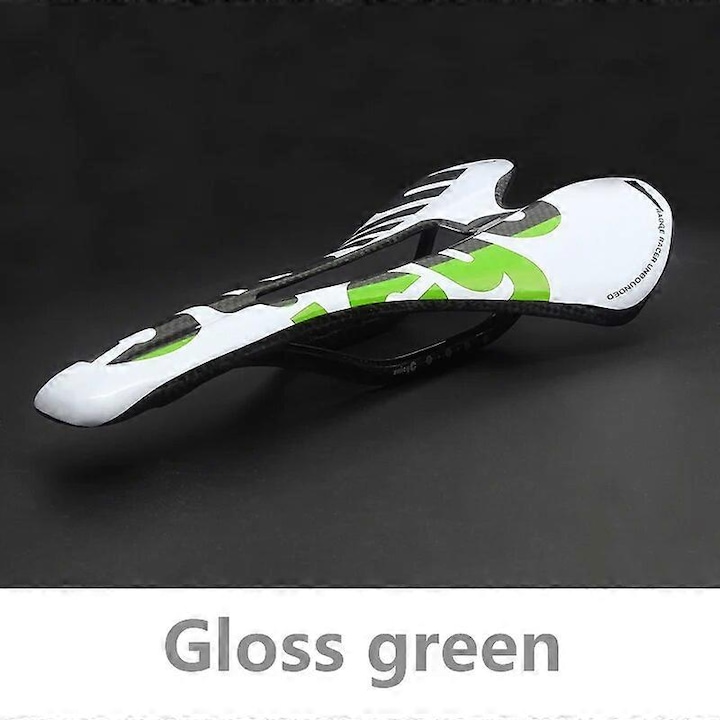 Sapun de bicicleta din fibra de carbon, model ZD143, 270x143mm, 115g, alb-verde, set