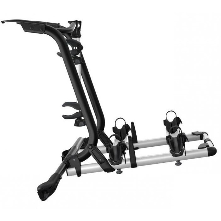 Suport THULE WanderWay 911001 pentru 2 biciclete, montare pe hayon VW T6, capacitate maxima 60 kg, dimensiuni 152 x 111 x 91 cm, culoare negru
