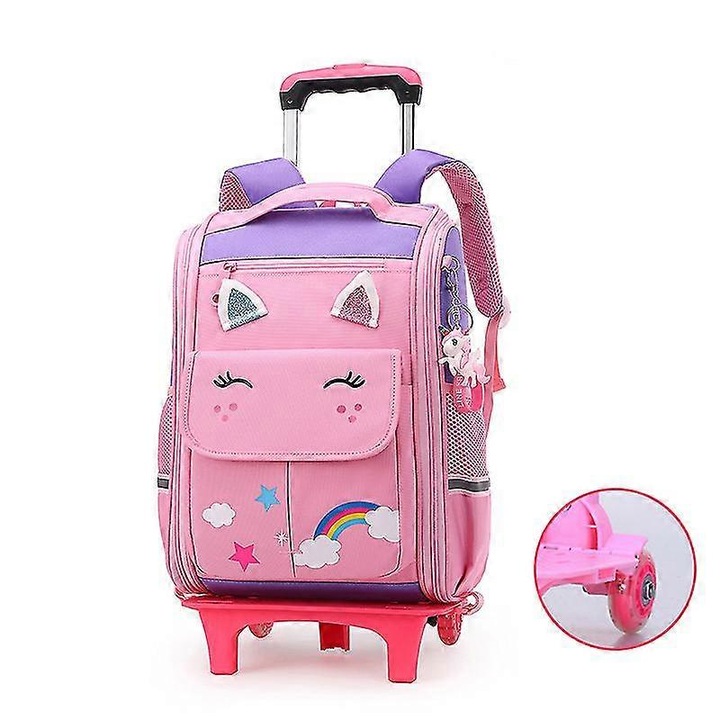 Rucsac scolar unisex, model BAG30, nylon, multicolor, 15x30x40cm, greutate 1.65kg